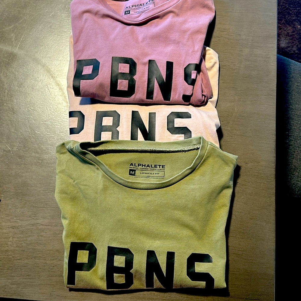 Alphalete Crop Tops - Pink, Yellow, Green
